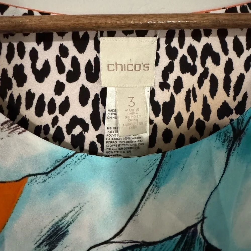 Chicos - Petite Reversible Floral-Animal Dress - Picture 5 of 13
